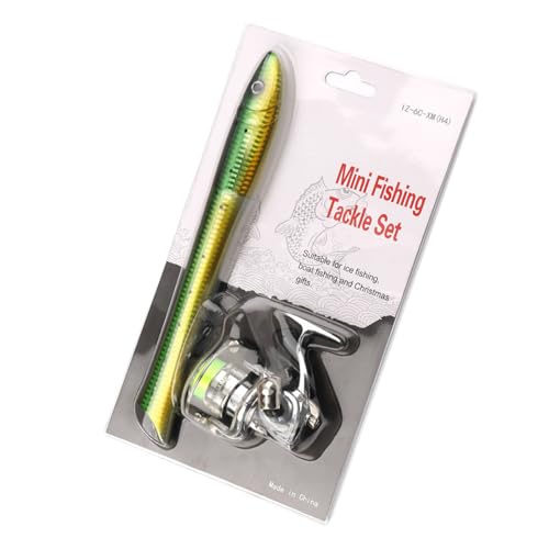 Tragbare Stift Angelrute In Fischform Spinnrute Angelrute Bedienen von AYPOHU