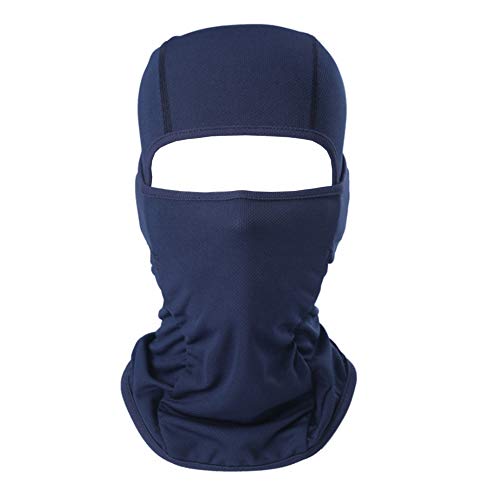 AYPOW Balaclava Gesichtsmaske, weiche atmungsaktive Mehrzweck Winddicht Motorrad Radfahren Balaclava Taktische Kapuze elastische Ski Maske Balaclava Hut Headwear Helm Liner(Königsblau) von AYPOW