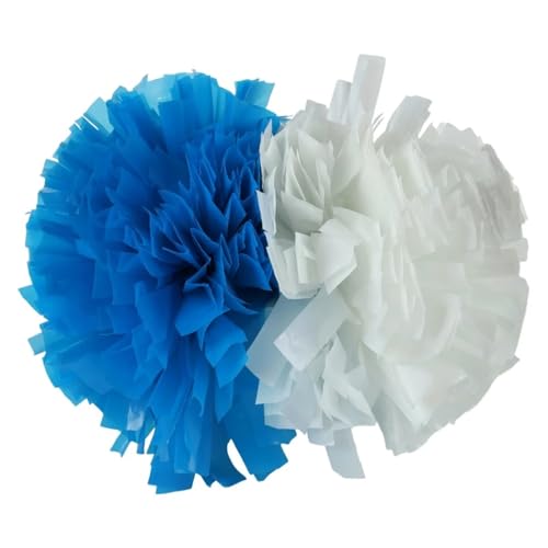 AYWTIUN Cheerleader Pompons 2 STÜCKE Cheerleader Pompom Mädchen Griff Stil Jubeln Ball Blume Sport Spiel Vocal Dance Party Konzert Dekorateur Requisiten(Color11) von AYWTIUN