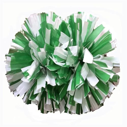 AYWTIUN Cheerleader Pompons 2Pcs 38cm Sport Pom Poms Baton Griff Party Dekoration Cheerleading Pompoms(Color2) von AYWTIUN