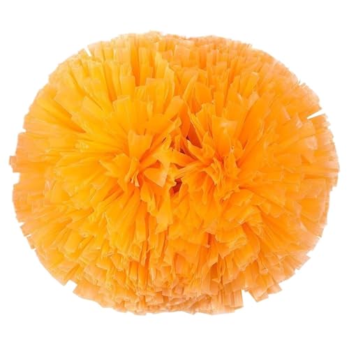 AYWTIUN Cheerleader Pompons Spiel Pompoms Praktische Cheerleading Jubeln Blume Ball Gelten zu Tanz Sport Spiel Und Gesangs Konzert Dekorateur(Orange) von AYWTIUN