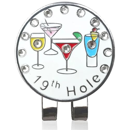 AYWTIUN Golf Ball Marker Hut Clip Golfballmarker und magnetischer Hutclip mit glitzerndem Kristall-Diamant-Golfmarker, Golfgeschenke und Golfzubehör for Frauen AYWTIUN Golf Ball Marker Hut Clip Golfballmarker und magnetischer Hutclip mit glitzerndem Kristall-Diamant-Golfmarker, Golfgeschenke und Golfzubehör for Frauen von AYWTIUN