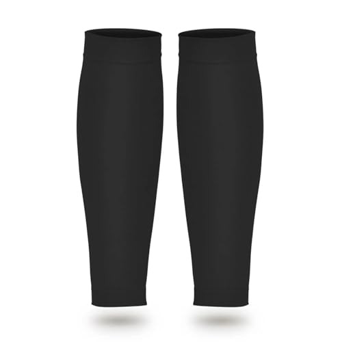 AYWTIUN Kompressionsstrümpfe 1 Paar Kompressionsstrümpfe, Beinstütze, Wadenmanschette, Beinkompressionsstrümpfe, Wadenschutz for Laufen, Radfahren(Black,XL) von AYWTIUN