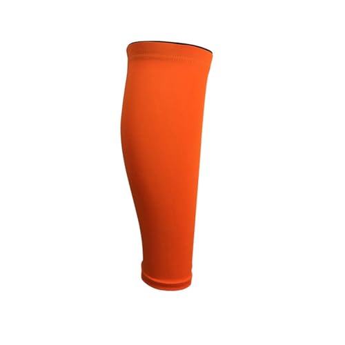 AYWTIUN Kompressionsstrümpfe 1Pc Sport Kalb Kompression Ärmeln Shin Splint Unterstützung Wache Bein Schutz Socke for Laufen Radfahren Basketball(Orange,L) von AYWTIUN