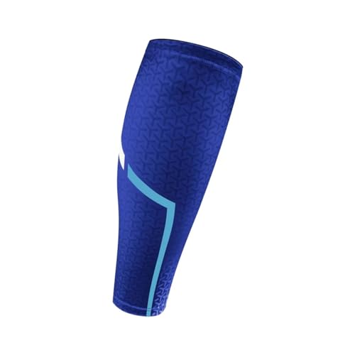 AYWTIUN Kompressionsstrümpfe 1Pcs Basketball Laufen Compression Sleeve Männer Frauen Radfahren Kalb Knie Pad Atmungsaktive Outdoor(Blue,L) von AYWTIUN