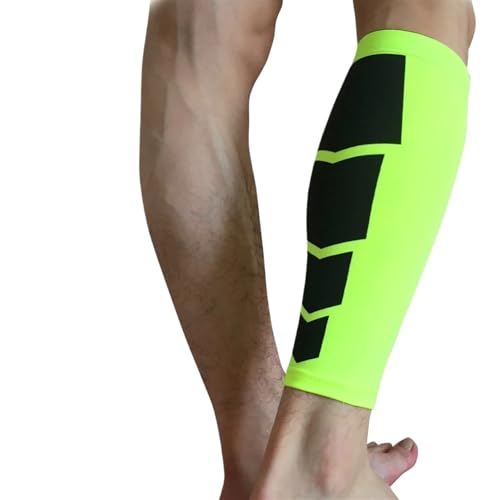 AYWTIUN Kompressionsstrümpfe 1Pcs Sport Kompression Kalb Ärmeln Bein Kompression Socke Shin Schienen Unterstützung(Green,L) von AYWTIUN