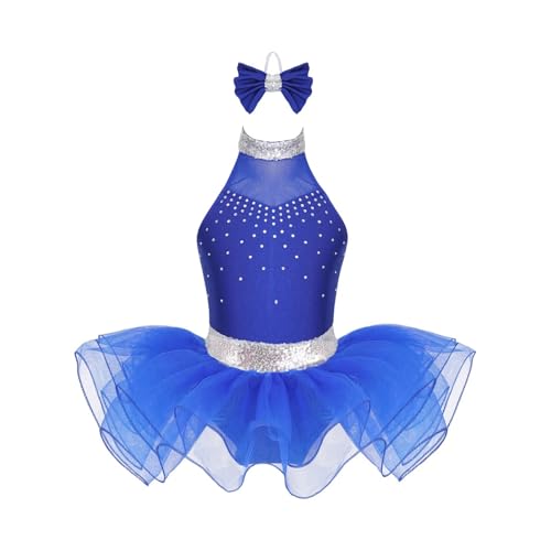 AYWTIUN Mädchen Turnanzug Mädchen Ballettkleid Ballettanzug Ballettröckchen Ballettanzug ...(Blue,12) von AYWTIUN