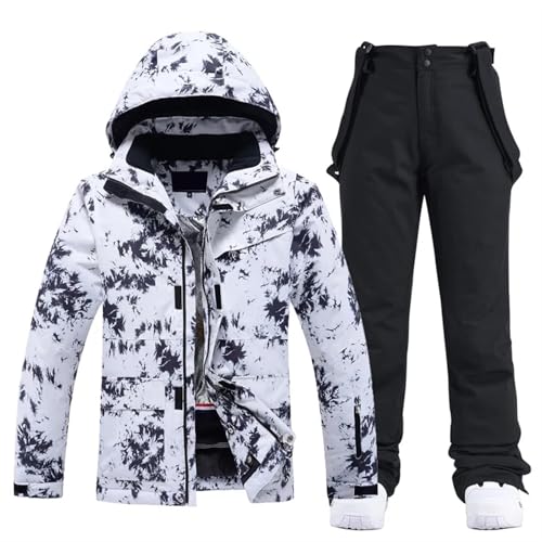 AYWTIUN Skianzug Damen Frauen Ski Anzug Winter Winddicht wasserdichte Snowboard Jacke Hosen Schnee Walking Kleidung Weibliche Schneeanzug(8,L) von AYWTIUN