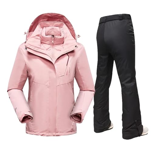 AYWTIUN Skianzug Damen Skianzug for Damen, Winter, Schnee, Daunenjacken und Hosen, wasserdicht, Winddicht, Snowboard-Kleidung for Damen, warmes Ski-Outfit(1 Set(Jacket Pants) 5,Asian 2XL EUR M) von AYWTIUN