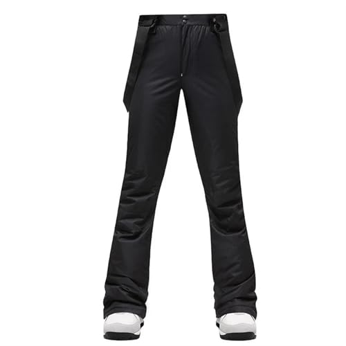 AYWTIUN Skianzug Damen Winter-Skianzug for Damen, Daunenjacke und Hose, warm, Winddicht, wasserdicht, warme Ski- und Snowboard-Kleidung(1pc Black Pants,2XL(57-65kg)) von AYWTIUN