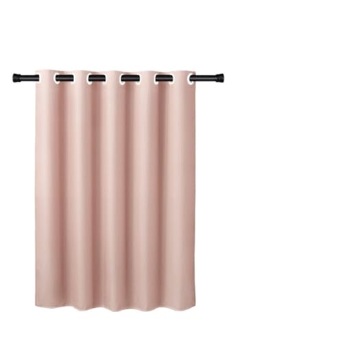 Duschvorhang Duschvorhang, dick, laminiert, wasserdicht, Mehrfarbig, Leinen-Duschvorhang, blickdichter Badezimmer-Vorhang (Color : Pink, Size : 240X200cm) von AYWTIUN