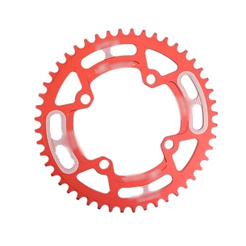 AYXAMO KettenbläTter，Narrow Wide Kettenblatt Rundes Fahrradkettenblatt 104BCD 40 42 44 46 48 50 52 T MTB Mountainbike Kettenblatt 104 Bcd(40T,Red) von AYXAMO