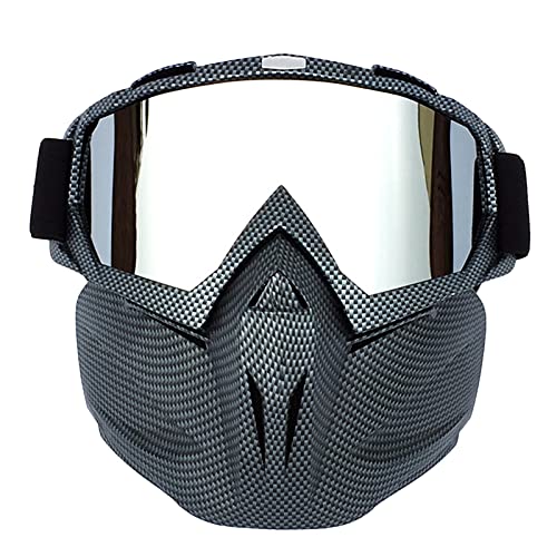 AYXAMO Motorradbrille，Motorradbrille Herren Männer Frauen Skibrille Snowboard Schneemobilbrille Goggles Maske Schnee Winter Skifahren Skibrillen Motocross Sonnenbrille(B02) von AYXAMO