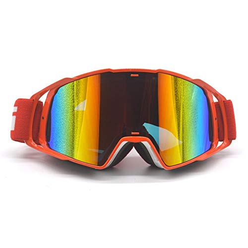 AYXAMO Motorradbrille，Motorradbrille Herren Motocross-Goggles-Gläser Off Road Helme Goggles Sport Gafas for Motorrad Schmutz-Bike-Rennsport(Black Belt) von AYXAMO