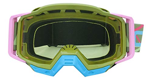 AYXAMO Motorradbrille，Motorradbrille Herren Motocross Goggles Snowboards Motorrad Brille Outdoor Sportsbrillen Schmutz Bike Moto Helm Brille Maske(Goggles Glasses 8) von AYXAMO