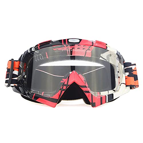 AYXAMO Motorradbrille，Motorradbrille Herren Motorradbrille Off-Road-Helm-Ski-Casque-Motorrad-Brille Brillen-Snowboard-Racing Moto-Bike-Sonnenbrillen Motorrad(NO21) von AYXAMO