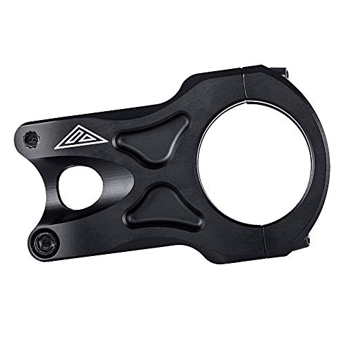 AZONIC | Fahrrad-Vorbau | MTB Downhill Freeride Mountainbike BMX | CNC gefrästes 6061-T6 Aluminium, 31,8mm Bohrungsdurchmesser, Gewicht: 150g | The Rock Stem | Schwarz von AZONIC