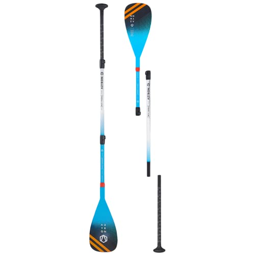 AZTRON Next 30 % Carbon + Fiberglas SUP Paddel, Länge von 182,9 cm - 225 cm, 3-teiliger, verstellbarer leichter Carbon-Schaft, Carbon 30 Blade, Alllevel Riders, Touring, Cruising & Surfen AZTRON Next 30 % Carbon + Fiberglas SUP Paddel, Länge von 182,9 cm - 225 cm, 3-teiliger, verstellbarer leichter Carbon-Schaft, Carbon 30 Blade, Alllevel Riders, Touring, Cruising & Surfen von AZTRON