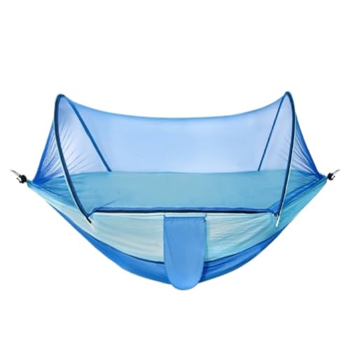 Aaenzm Hängematte Danshuang Human Hammock Outdoor Swing Outdoor Anti-Rollover Hängesessel Schlafsaal Indoor Camping Picknick Reisecamping(Blue,S) von Aaenzm