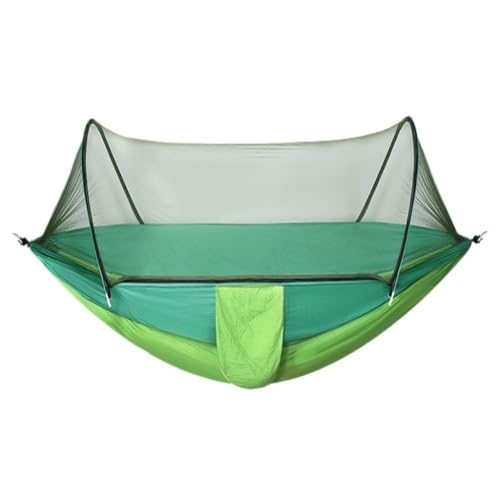 Aaenzm Hängematte Danshuang Human Hammock Outdoor Swing Outdoor Anti-Rollover Hängesessel Schlafsaal Indoor Camping Picknick Reisecamping(Green,M) von Aaenzm