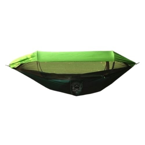 Aaenzm Hängematte Moskitonetz-Hängematte, Outdoor-Camping, Vollautomatische, Schnell Zu Öffnende Hängematte, Sonnenschutz, Anti-Mücken-Hängematte for Den Außenbereich Reisecamping(Green) von Aaenzm