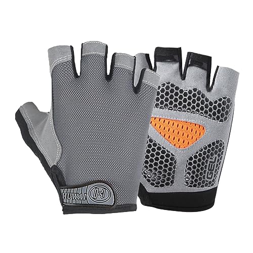 Aaoehiewp Butterfly Mesh stoßdämpfende Halbfinger Handschuhe, Frühling und Sommer Sport Anti-Rutsch und Verschleiß Handschuhe, Winddichte Reitelastische Handschuhe von Aaoehiewp