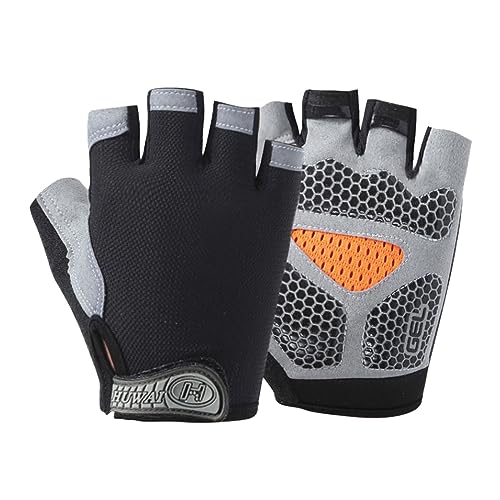 Aaoehiewp Butterfly Mesh stoßdämpfende Halbfinger Handschuhe, Frühling und Sommer Sport Anti-Rutsch und Verschleiß Handschuhe, Winddichte Reitelastische Handschuhe von Aaoehiewp