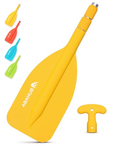 Abahub 1PCS Teleskop Paddel 53-106cm Stechpaddel Notfall Paddel mit T-Griff Leichte Ruder Mini Hilfspaddel Teleskopierbar Aluminiumschaft für Kanufahren Kajkak Schlauchboot, Gelb Abahub 1PCS Teleskop Paddel 53-106cm Stechpaddel Notfall Paddel mit T-Griff Leichte Ruder Mini Hilfspaddel Teleskopierbar Aluminiumschaft für Kanufahren Kajkak Schlauchboot, Gelb von Abahub