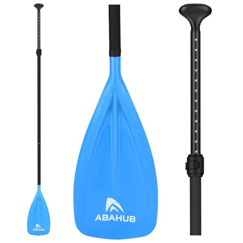 Abahub SUP Paddel 3teilig Stand Up Teleskoppaddel 173-213cm Aluminium mit PU Beschichtung für SUP Board Surfboard Bootfahren Kanusport, Kunststoff-Nylonblatt in Schwarz/Blau/Grün/Orange/Gelb/Türkis Abahub SUP Paddel 3teilig Stand Up Teleskoppaddel 173-213cm Aluminium mit PU Beschichtung für SUP Board Surfboard Bootfahren Kanusport, Kunststoff-Nylonblatt in Schwarz/Blau/Grün/Orange/Gelb/Türkis von Abahub