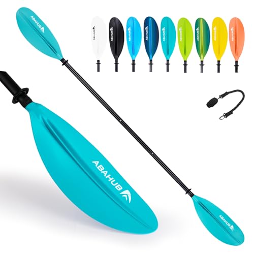 Abahub Kajak Paddel verstellbar 220cm bis 240cm Aluminium Doppelpaddel mit Paddelleine für Kajakfahren Aluminiumlegierungs Schaft Kunststoff Klingen Schwarz/Weiß/Blau/Grün/Orange/Gelb/Türkis Abahub Kajak Paddel verstellbar 220cm bis 240cm Aluminium Doppelpaddel mit Paddelleine für Kajakfahren Aluminiumlegierungs Schaft Kunststoff Klingen Schwarz/Weiß/Blau/Grün/Orange/Gelb/Türkis von Abahub