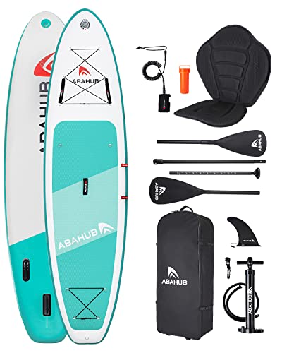 Abahub SUP Board aufblasbar,320x78x15cm Stand Up Paddling Board Set, Blau/Grün/Orange/Rot Standup Paddle Board mit verstellbarem Aluminiumpaddel,Kajak Sitz,für Kajakfahren, Kanufahren, Angeln (Grün) Abahub SUP Board aufblasbar,320x78x15cm Stand Up Paddling Board Set, Blau/Grün/Orange/Rot Standup Paddle Board mit verstellbarem Aluminiumpaddel,Kajak Sitz,für Kajakfahren, Kanufahren, Angeln (Grün) von Abahub