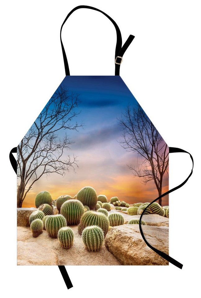 Abakuhaus Kochschürze Höhenverstellbar Klare Farben ohne verblassen, Mexiko Cactus Ball auf Berg von Abakuhaus