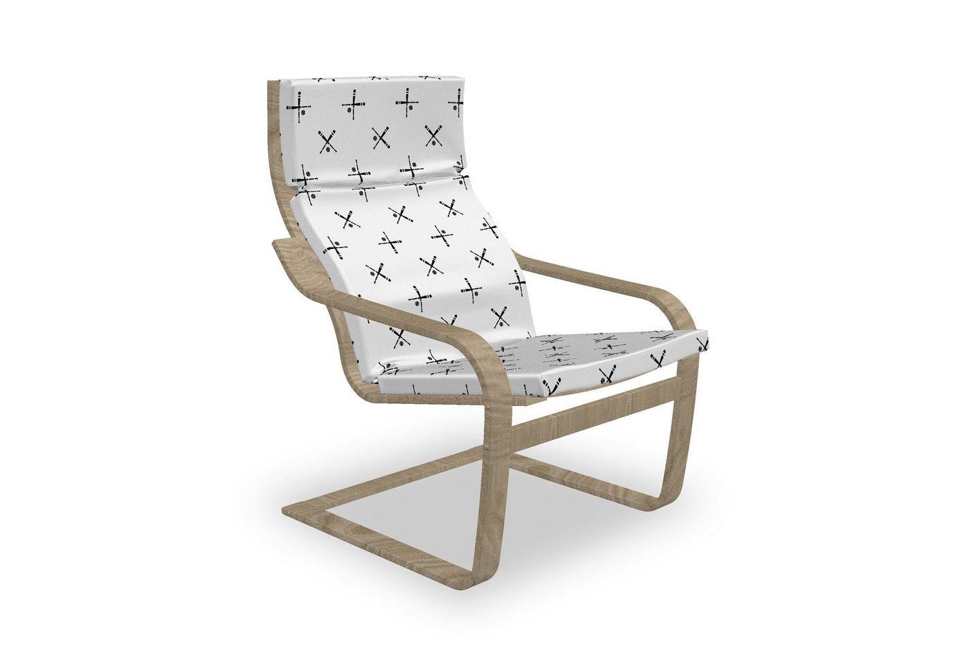 Abakuhaus Stuhlkissen Sitzkissen mit Stuhlkissen mit Hakenschlaufe und Reißverschluss, Baseball Schläger und Bälle Simplistic Abakuhaus Stuhlkissen Sitzkissen mit Stuhlkissen mit Hakenschlaufe und Reißverschluss, Baseball Schläger und Bälle Simplistic von Abakuhaus