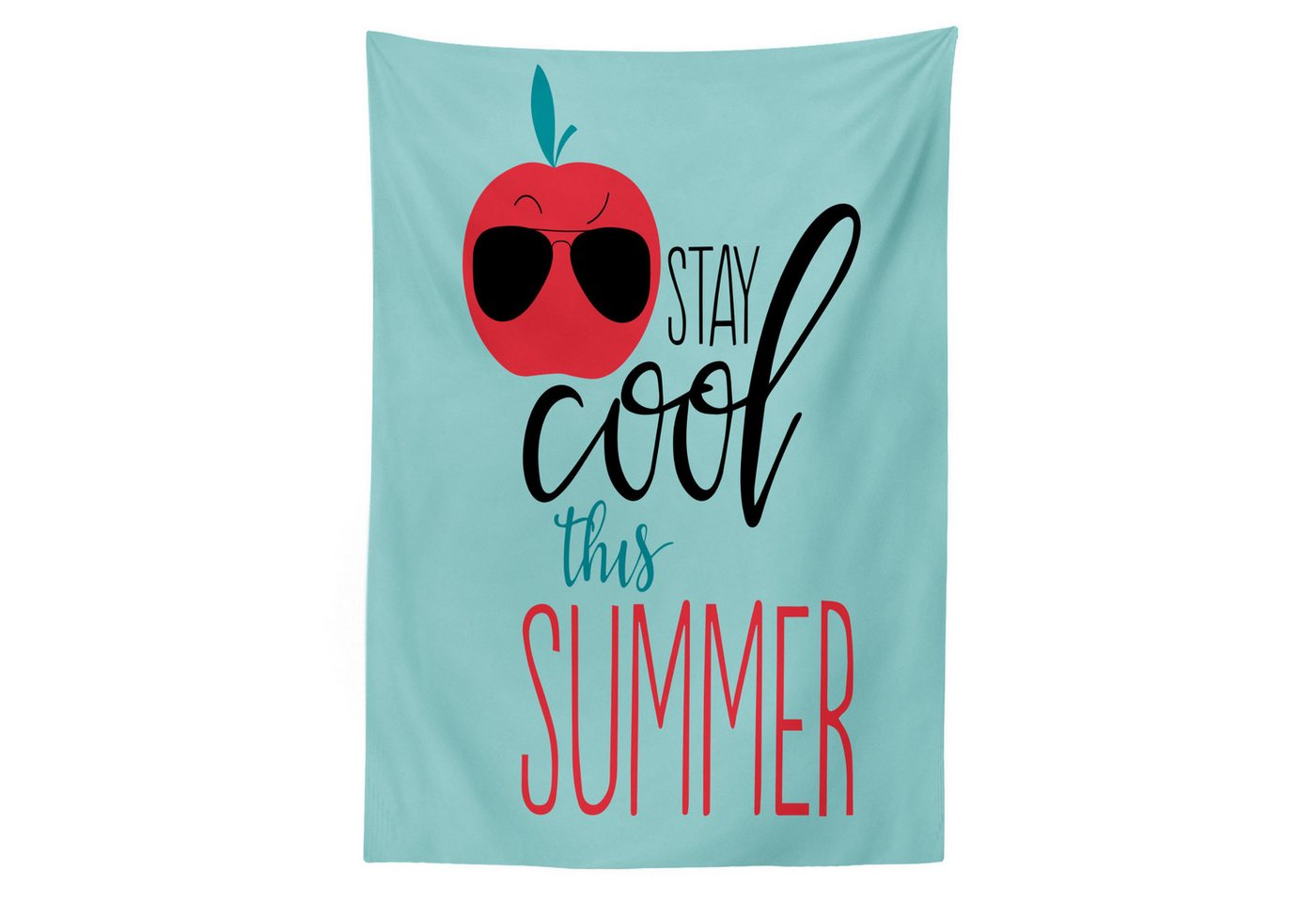 Abakuhaus Tischdecke Farbfest Waschbar Für den Außen Bereich geeignet Klare Farben, Bleib ruhig Apple mit Sonnenbrille Abakuhaus Tischdecke Farbfest Waschbar Für den Außen Bereich geeignet Klare Farben, Bleib ruhig Apple mit Sonnenbrille von Abakuhaus