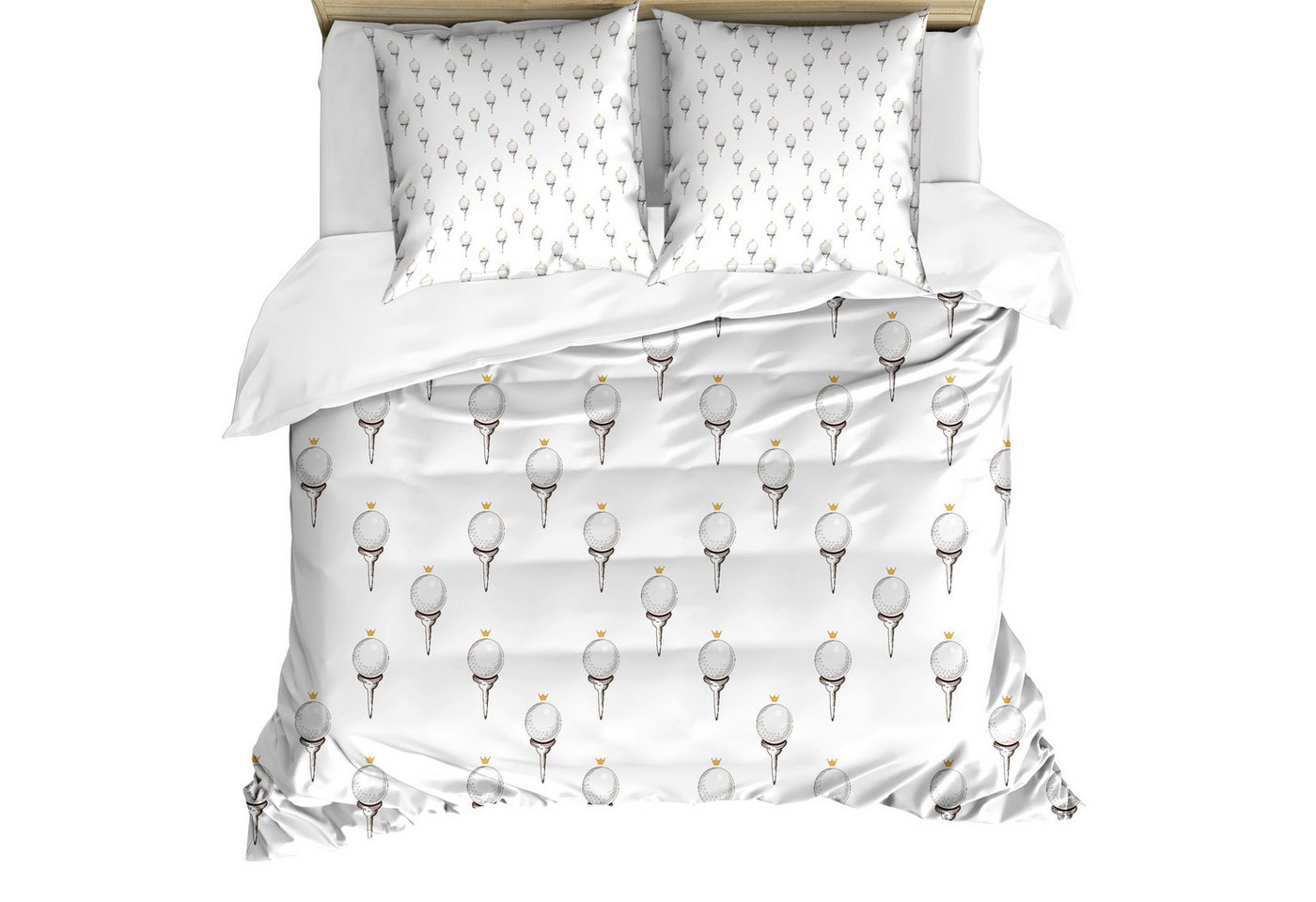 Abakuhaus Bettwäsche Milbensicher Allergiker geeignet mit Kissenbezügen, Microfaser, Golf Ball Crown-Champion Abakuhaus Bettwäsche Milbensicher Allergiker geeignet mit Kissenbezügen, Microfaser, Golf Ball Crown-Champion von Abakuhaus