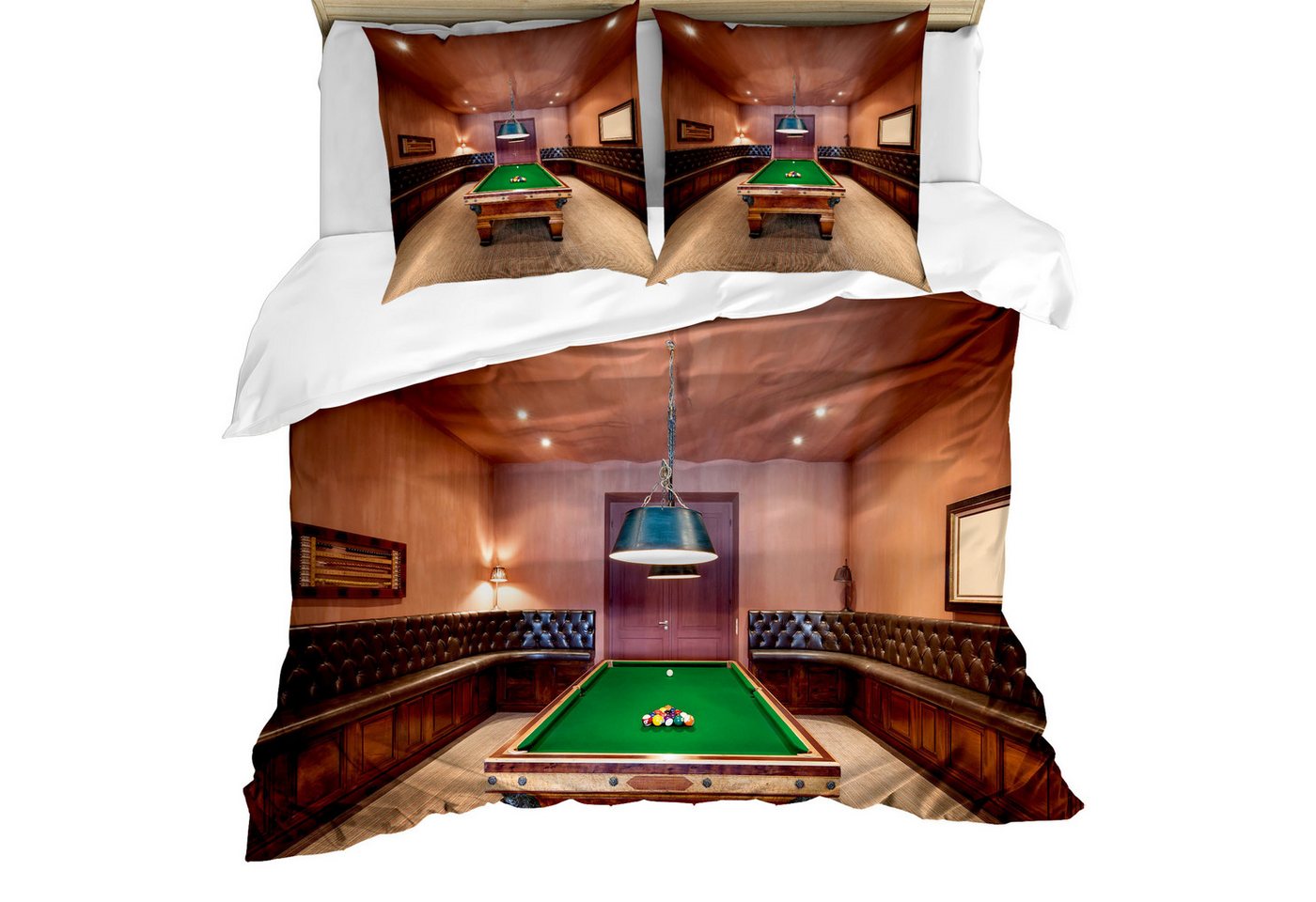 Abakuhaus Bettwäsche Milbensicher Allergiker geeignet mit Kissenbezügen, Microfaser, Modern Billardtisch Billard Abakuhaus Bettwäsche Milbensicher Allergiker geeignet mit Kissenbezügen, Microfaser, Modern Billardtisch Billard von Abakuhaus