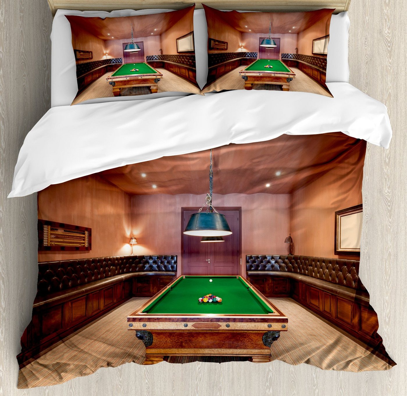 Abakuhaus Bettwäsche Milbensicher Allergiker geeignet mit Kissenbezügen, Microfaser, Modern Billardtisch Billard Abakuhaus Bettwäsche Milbensicher Allergiker geeignet mit Kissenbezügen, Microfaser, Modern Billardtisch Billard von Abakuhaus