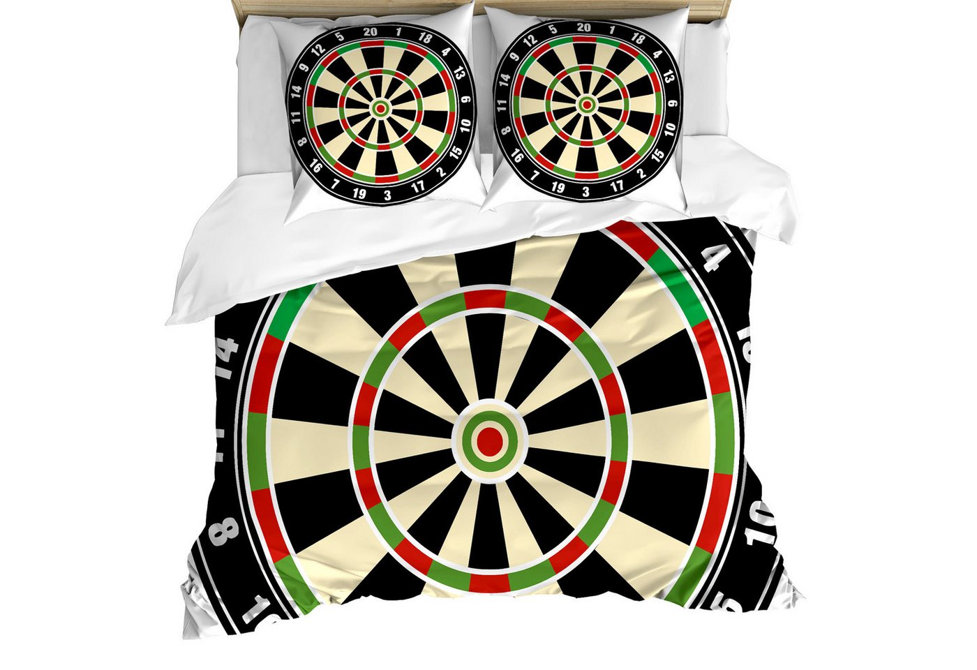 Abakuhaus Bettwäsche Milbensicher Allergiker geeignet mit Kissenbezügen, Microfaser, Sport Dart Board Lifestyle Abakuhaus Bettwäsche Milbensicher Allergiker geeignet mit Kissenbezügen, Microfaser, Sport Dart Board Lifestyle von Abakuhaus