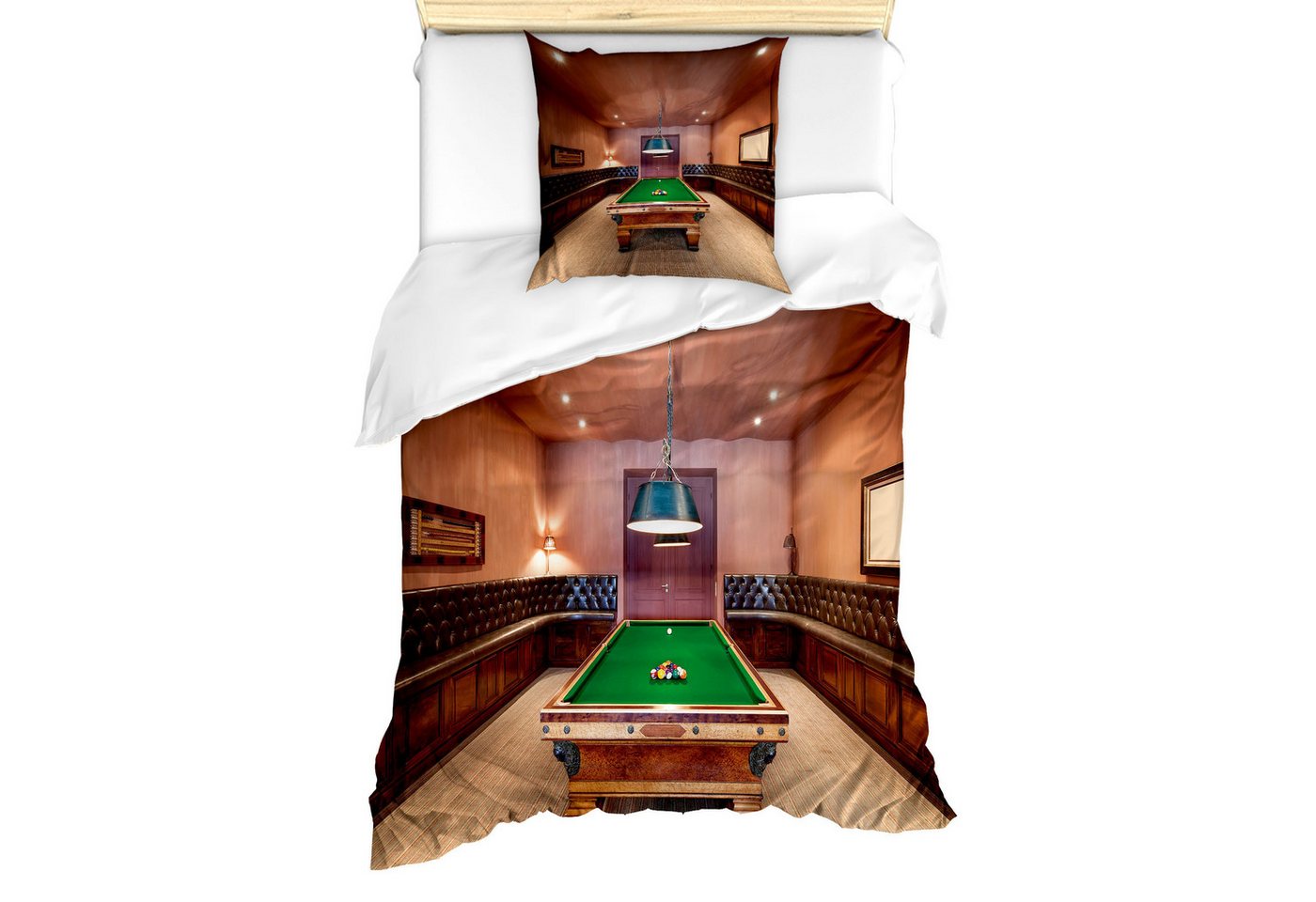 Abakuhaus Bettwäsche Milbensicher Allergiker geeignet mit Kissenbezug, Microfaser, Modern Billardtisch Billard Abakuhaus Bettwäsche Milbensicher Allergiker geeignet mit Kissenbezug, Microfaser, Modern Billardtisch Billard von Abakuhaus