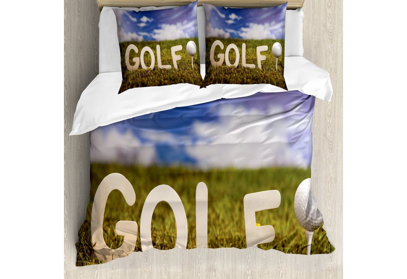 Abakuhaus Bettwäsche weicher Microfaserstoff Allergiker geeignet, kein Verblassen, Microfaser, Golf Retirement Sports Activity Abakuhaus Bettwäsche weicher Microfaserstoff Allergiker geeignet, kein Verblassen, Microfaser, Golf Retirement Sports Activity von Abakuhaus