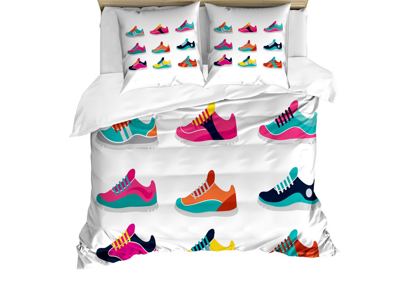 Abakuhaus Bettwäsche Weicher Microfaserstoff Allegigeignet kein Verblassen, Microfaser, Laufen Die Anordnung der Schuhe Abakuhaus Bettwäsche Weicher Microfaserstoff Allegigeignet kein Verblassen, Microfaser, Laufen Die Anordnung der Schuhe von Abakuhaus