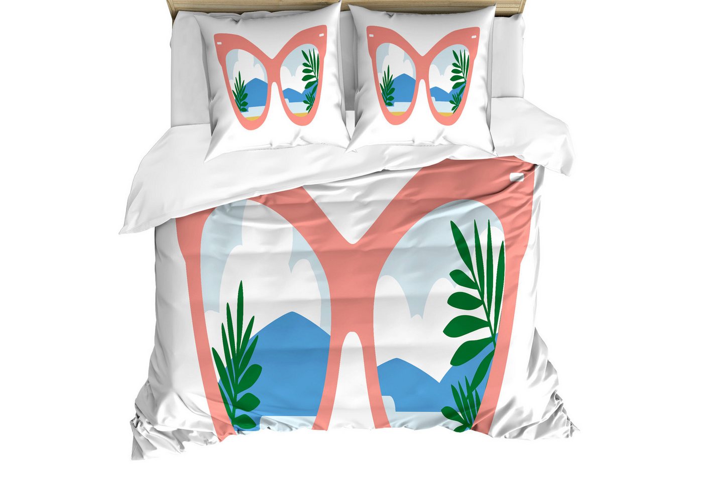 Abakuhaus Bettwäsche weicher Microfaserstoff Allergiker geeignet, kein Verblassen, Microfaser, Sonnenbrille Strand-Sommer-Accessoire Abakuhaus Bettwäsche weicher Microfaserstoff Allergiker geeignet, kein Verblassen, Microfaser, Sonnenbrille Strand-Sommer-Accessoire von Abakuhaus