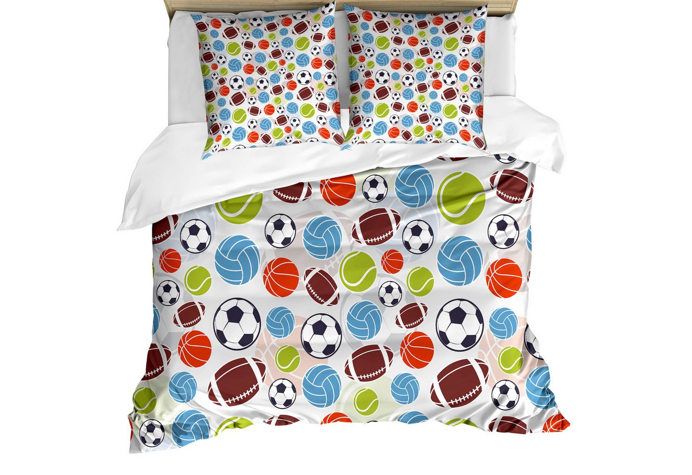 Abakuhaus Bettwäsche Weicher Microfaserstoff Allegigeignet kein Verblassen, Microfaser, Sport Basketball und Fußball Abakuhaus Bettwäsche Weicher Microfaserstoff Allegigeignet kein Verblassen, Microfaser, Sport Basketball und Fußball von Abakuhaus