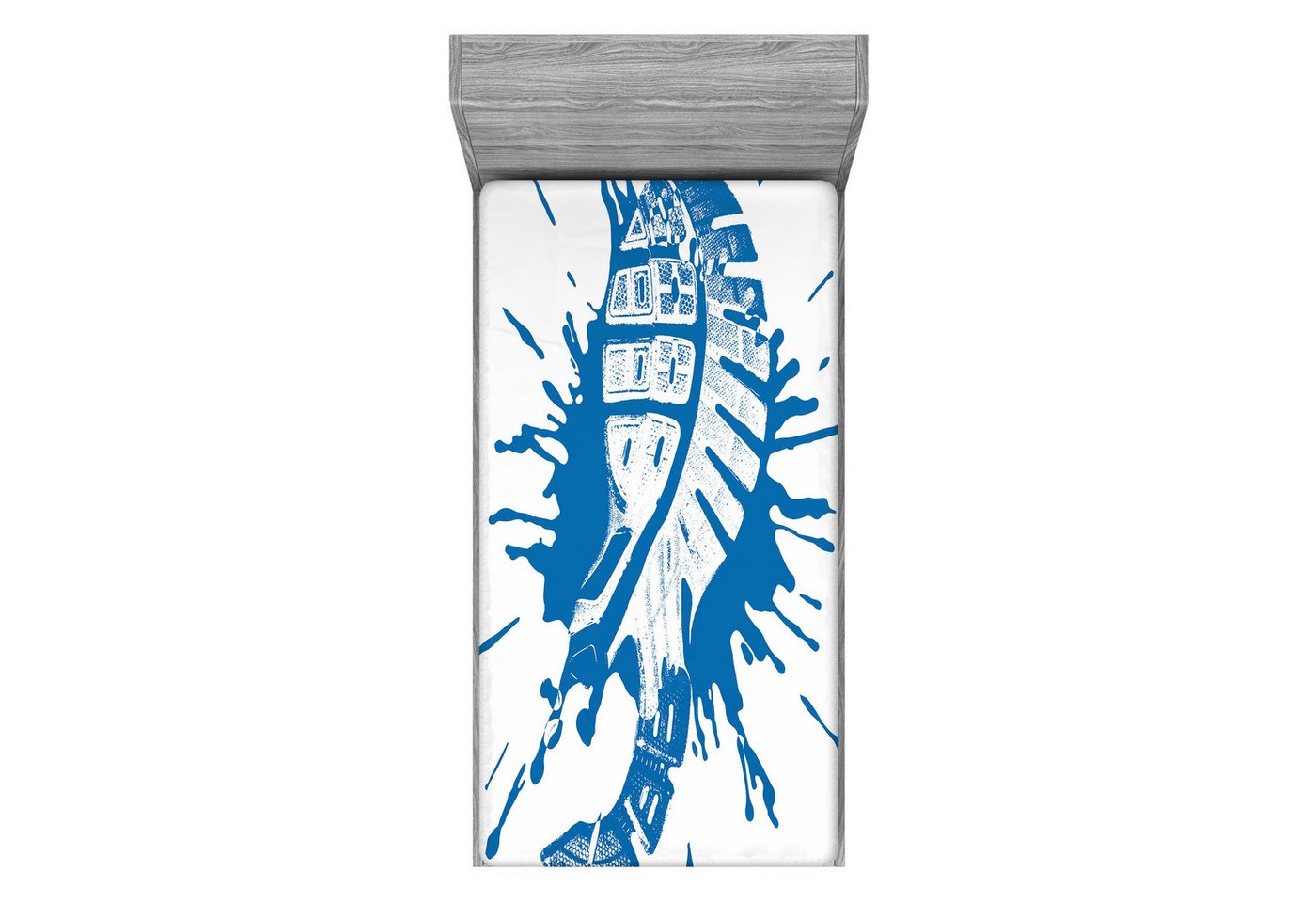 Abakuhaus Spannbettlaken Soft Dekorativer Stoff Bettwäsche Rund-um Elastischer Gummizug, Laufen Schuhe Drucken Malen Sie Spritzen Abakuhaus Spannbettlaken Soft Dekorativer Stoff Bettwäsche Rund-um Elastischer Gummizug, Laufen Schuhe Drucken Malen Sie Spritzen von Abakuhaus