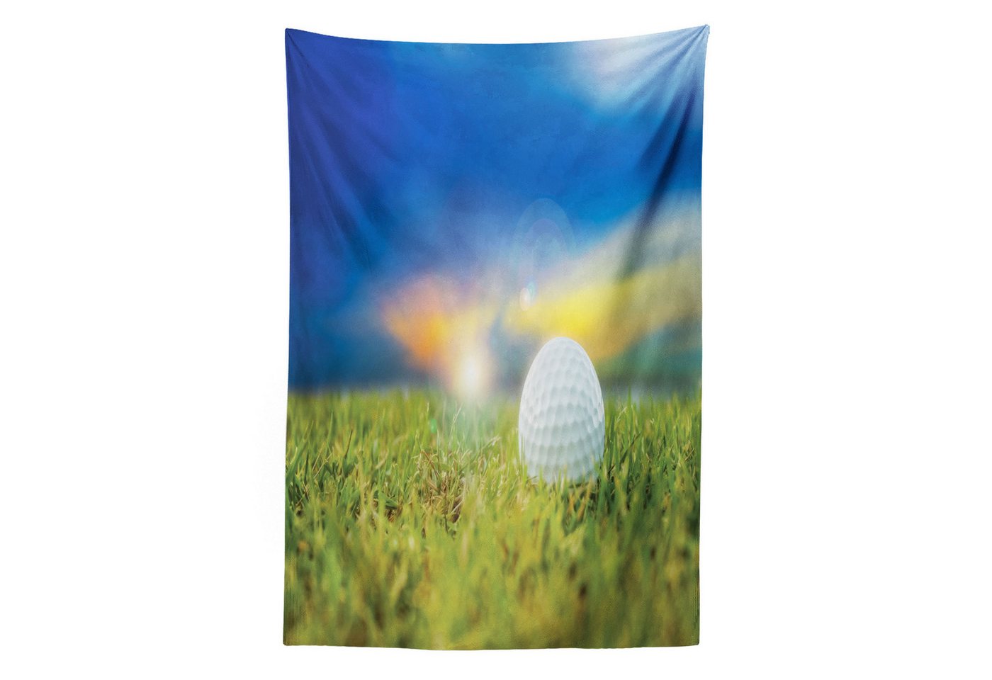 Abakuhaus Wandteppich aus Weiches Mikrofaser Stoff Für das Wohn und Schlafzimmer, rechteckig, Golf Ball am Abschlag Rasen Abakuhaus Wandteppich aus Weiches Mikrofaser Stoff Für das Wohn und Schlafzimmer, rechteckig, Golf Ball am Abschlag Rasen von Abakuhaus