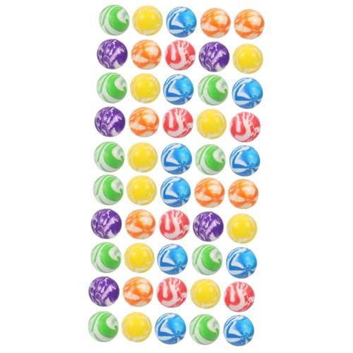 Abaodam 100 Stück Gummi Hüpfbälle Hüpfbälle Hüpfbälle Bunte Hüpfbälle Hüpfbälle Hüpfbälle Ballspielzeug Lernspielzeug von Abaodam