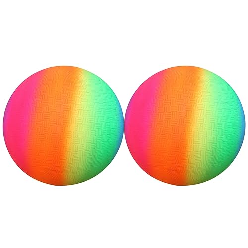 Abaodam 2 Stück 22 Ball Billardkugeln für Outdoor-Spielgeräte für regenbogenball Rainbow Sphere Ball für Pool flatternder Kickball Colorful von Abaodam