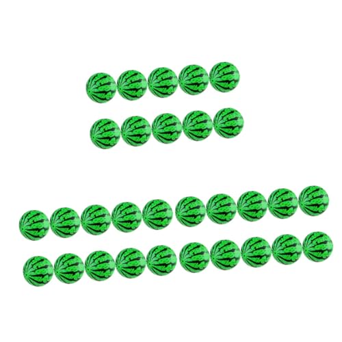 Abaodam 3 Sätze Wassermelonenkugeln Schwimmbad Sommer Wassermelonen-strandbälle Kinderbecken Aufblasbar Lustige Billardkugeln Aufblasbarer Wassermelonenball PVC Green 10 Stück * 3 von Abaodam