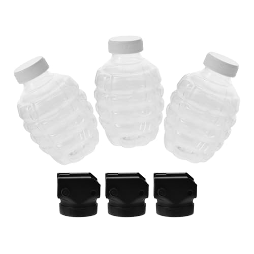 Abaodam 3 Sets Splatter-Ball-Flasche Mit Adapter - - -Unterverpackung Flasche -Ball-Strahler-Behälter Kunststofftrichter Ananas-Flaschen - - -Zubehör von Abaodam