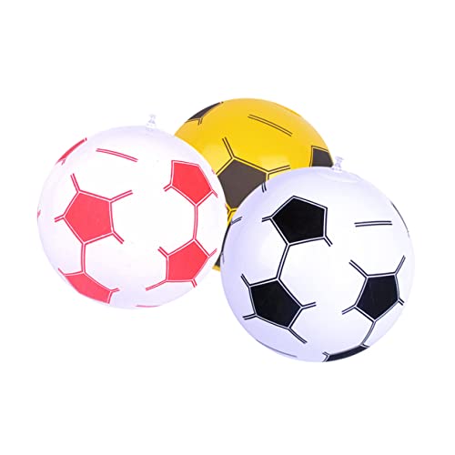 Abaodam 3St PVC aufblasbarer Ball Fußball für Kinder Aufblasbarer Fußball mit Pumpe Kinderfußball hüpfender Völkerball sportsachen sportzeug PVC-Fußball Aufblasbare Bälle für Kinder von Abaodam